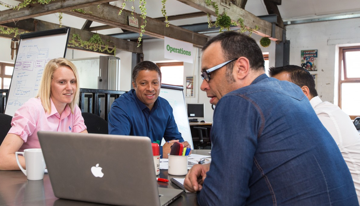 Editorial team planning a branded streaming series in Orlando