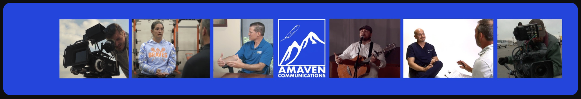 AMVC·Orlando — Amaven Communications YouTube production stills